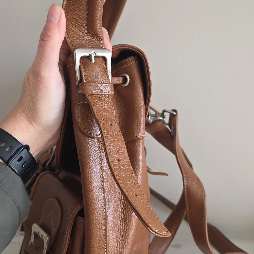 Two Pretty | Full Grain Leather Convertible Backpack - Picture 17 of 17